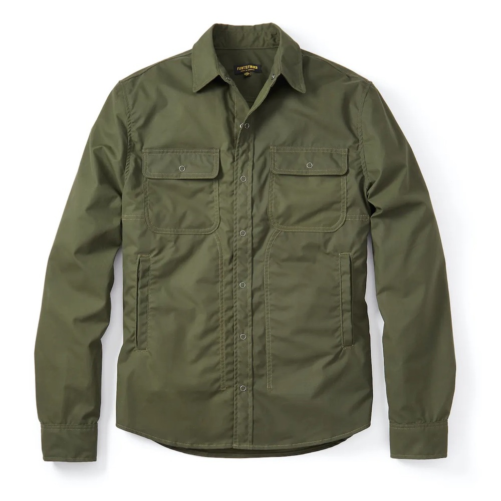 Flint and Tinder Staywax Camp Shirt, XL Made in USA Huckberry
